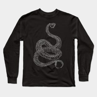 Rattlesnake Skeleton Long Sleeve T-Shirt